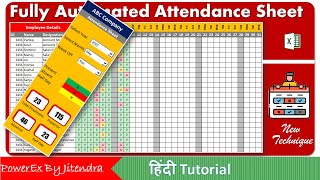 Employee Attendance Tracker in Excel  Attendance Sheet in Excel [upl. by Frederique]