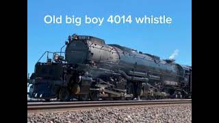 Old 4014 big boy whistle [upl. by Neirda]