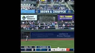 Nelson Velázquezs 4th home run of the season baseballmlb sports royals [upl. by Hilten]