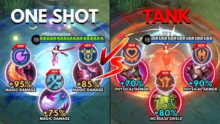 Esmeralda One Shot Build vs Esmeralda Tank Build  Build Top 1 Global Esmeralda  MLBB [upl. by Nillor80]