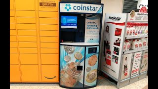 COINSTAR Change Machine  How To Use  How It Works [upl. by Gerti]