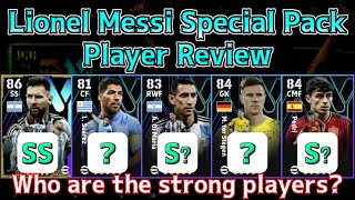 Lionel Messi Special Pack Player Review│ eFootball Mobile 2024 [upl. by Ysset]