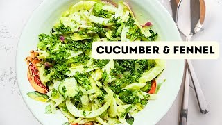 I MADE CUCUMBER SALAD LIKE N OTHEREASY SUMMER FENNEL AND CUCUMBER SALAD [upl. by Isdnyl840]