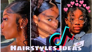 Hairstyle Ideas For 4a4b4c Hair On TikTok 🌟 Black women [upl. by Anabahs]