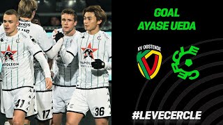 KV OOSTENDECERCLE BRUGGE  GOAL Ayase Ueda 01 [upl. by Gerc]