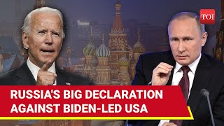 Putins Rare Declaration Against America First Time Since Ukraine Conflict Began  War Next [upl. by Inobe]