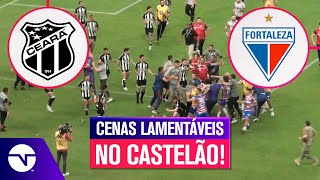 VEJA A BRIGA ENTRE JOGADORES DE CEARÁ E FORTALEZA APÓS O APITO FINAL NO CASTELÃO [upl. by Sheryle]