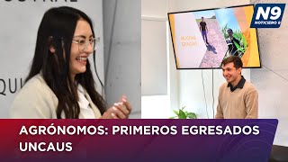 AGRÓNOMOS PRIMEROS EGRESADOS UNCAUS  NOTICIERO 9 [upl. by Aehsan]