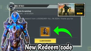 codm Working Redeem code Garena 2024  codm Redeem code Today 2024  Call of duty Mobile Redeem code [upl. by Auqeenahs]