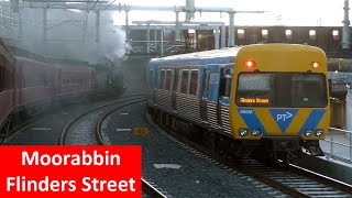 Steam Train Ride on the Frankston Line Moorabbin  Flinders Street  Steamrail K153 amp A2 986 [upl. by Ackerley]