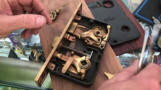 rehanding an antique Russwin mortise lock [upl. by Neelhsa263]