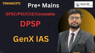 L37 DPSP 3 INDIAN POLITY SHUBHAM SIRGenX IAS [upl. by Lerej]