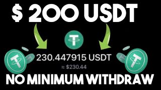 Claim Free USDT Every 5 Minutes To Trust Wallet • Free USDT Mining Site Without Investment 2024 [upl. by Cleavland]