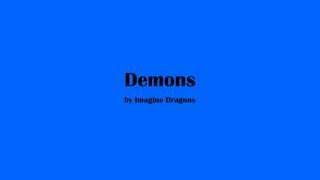 Demons Accompaniment amp Lyrics  high voice key [upl. by Medina]