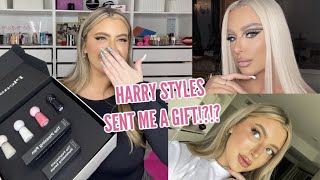 harry styles pleasing unboxing  photoshoot gone wrong with tana mongeau [upl. by O'Dell]