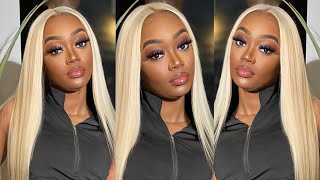 THE Perfect Black Girl BLONDE Wig Install  FIX Dark Lace Hack  Start To Finish Ft Ashimary [upl. by Daffy]