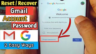 How to Reset or Recover Gmail Account Password if Forgotten 2024 [upl. by Ciredor]