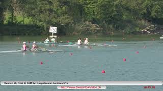 137 CJM 2x Final B SM Rotsee 18 Sept 2020 Doppelzweier Junioren U15 Rennen 50 [upl. by Ayisan]