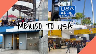 TIJUANA to San Diego Border Crossing SAN YSIDRO [upl. by Assed]