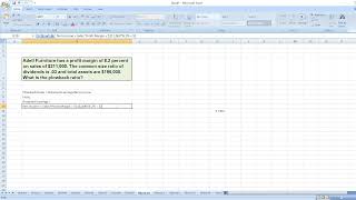 Adell Furniture has a profit margin of 82 percent on sales of 211000 The common size ratio [upl. by Roth]