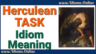 Herculean Task Meaning  Idioms in English [upl. by Yenaled]