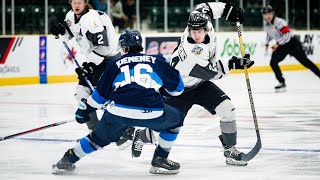 Highlights from Battlefords SJHL vs Steinbach MJHL at the 2023 Centennial Cup [upl. by Araeit]