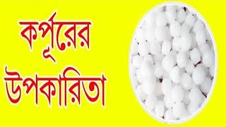 Health Benefits of Camphor in Bengali  কর্পূর এর উপকারিতা [upl. by Dracir920]