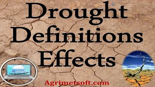 What are drought definitions and drought effects  differences between drought and aridity [upl. by Niliak]