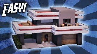 Minecraft How To Build A Small Modern House Tutorial 24 [upl. by Jerome754]