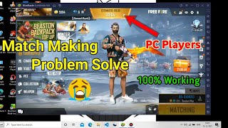 Free Fire Match making problem fix 2024 PC players  blue stacks 5 easy trick [upl. by Filippa855]