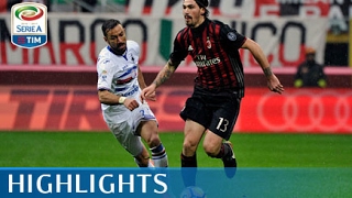 Milan  Sampdoria  01  Highlights  Giornata 23  Serie A TIM 201617 [upl. by Danete]