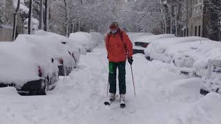 Gran Nevada Madrid 2021 Temporal de Nieve Filomena [upl. by Amihsat]