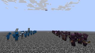 20 Illusioner Vanilla vs 10 Illusioner Dungeons Mobs 20 vs 10 Mobs Battle Minecraft [upl. by Leroj828]