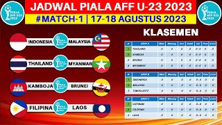 Jadwal Piala AFF U23 2023 Pekan ke 1  Timnas Indonesia vs Malaysia  Live SCTV [upl. by Nelyak586]