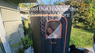 Binecer Portable Sauna Review Easy Setup Indoor or Outdoor [upl. by Grimbald]