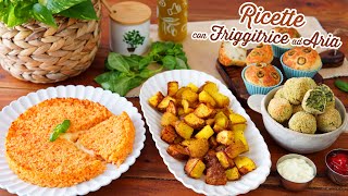 PIZZETTE DI MELANZANE in FRIGGITRICE AD ARIA ricetta FACILE E VELOCE [upl. by Uda]