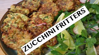 ZUCCHINI COURGETTE FRITTERS  Low carb Keto Gluten Free and Kids Love Them [upl. by Silden344]