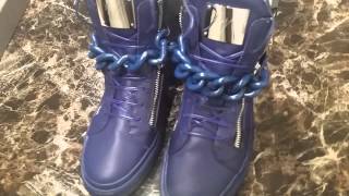 Authentic Men Giuseppe Zanotti Sneakers [upl. by Airdnekal100]