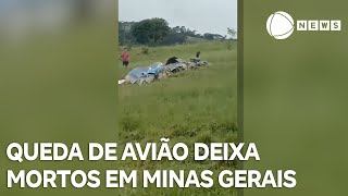 Queda de avião em Minas Gerais deixa mortos [upl. by Odette]