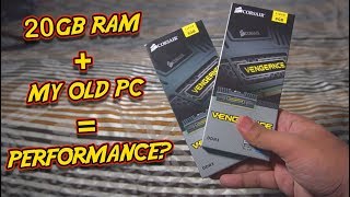 INSTALLING 20GB RAM IN MY OLD COMPUTER MIND BLOWING PERFORMANCE [upl. by Twedy859]