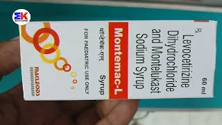 MontemacL Syrup  Levocetirizine and Montelukast Syrup  Montemac L Syrup Uses benefits Dosage [upl. by Yrelav]