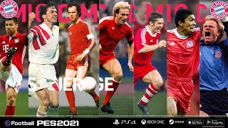 ALL BAYERN MUNICH ICONIC MOMENT TRAILERS  FT RUMMENIGGE BECKENBAUER etc  PES 2021 MOBILE [upl. by Ilenna]