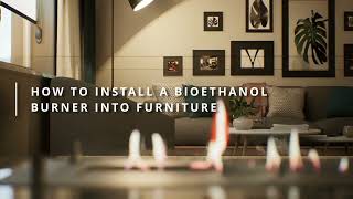 How to install a bioethanol burner into furniture [upl. by Nylzzaj]