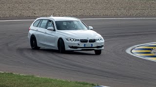 BMW 330d F31 Autodromo di Modena 07092024 powerslides and fun [upl. by Nnylarat914]