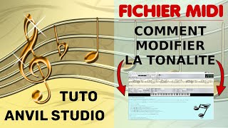 Comment Changer La Tonalite Dun Fichier Midi Anvil Studio [upl. by Niad]