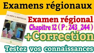 la Boîte à Merveilleschapitre12correction de lexamen Régional Tanger 2022رواية علبة العجائب [upl. by Timotheus653]