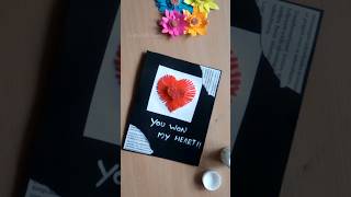 DIY thread heart ❤️  diy paper handmade heart craft thread shorts Crafts With Narmu [upl. by Bruning]