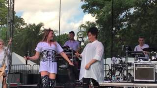 Clean Bandit Rockabye LIVE at Chipotle Cultivate Festival [upl. by Naruq]