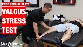 MCL Valgus Stress Test  Clinical Exam of the Knee [upl. by Anertak534]