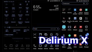 samsung theme apk delirium x S9S8 android oreo nougat [upl. by Eiderf]